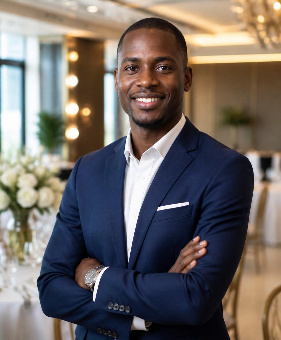 Olaiya Faruq, founder of Faruq Event Solutions